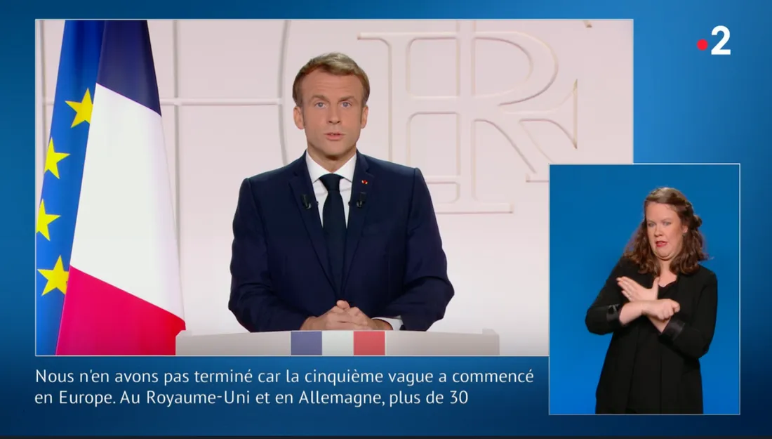Emmanuel Macron à la télévision ce 9 novembre 2021